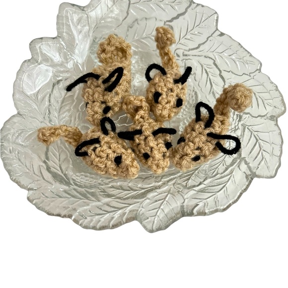 HAND CRAFTED Crochet Potent Organic Catnip Mice Interactive Cat Toys 10 Toys - Picture 3 of 7
